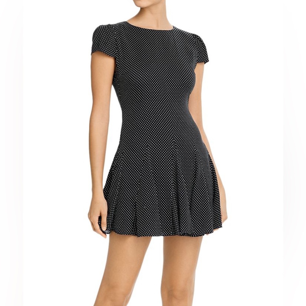 Alice + Olivia Black and White Mini Dress